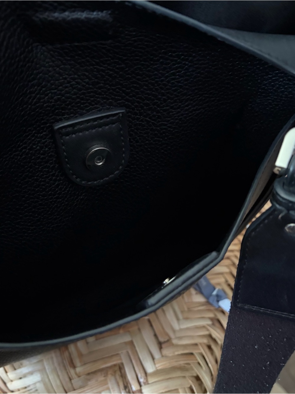 Calvin Klein Collection Black Leather Shoulder Bag